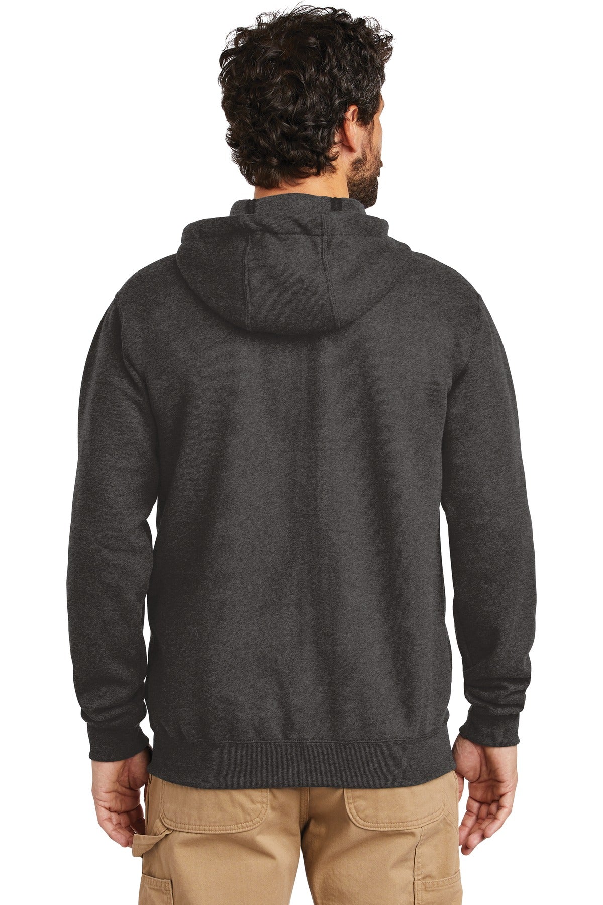 Carhartt  Midweight Hooded Zip-Front Sweatshirt. CTK122 Carbon Heather