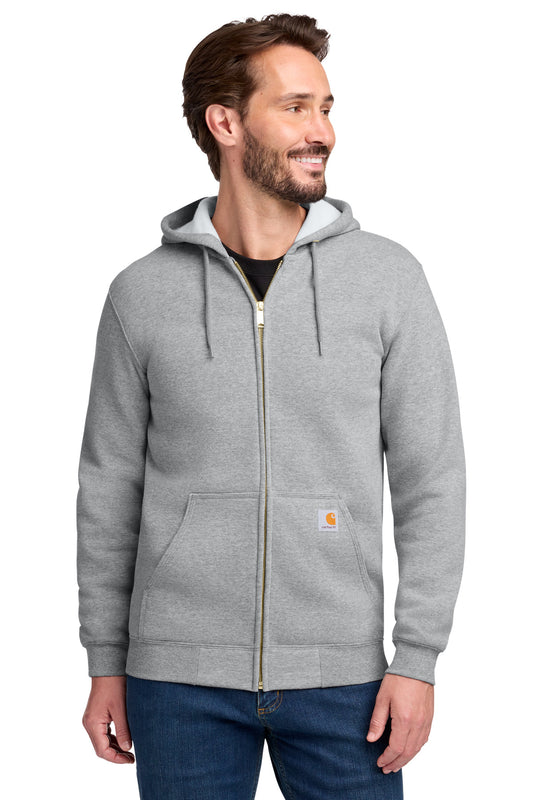 Carhartt Midweight Hooded Zip-Front Sweatshirt CTK122 Heather Grey