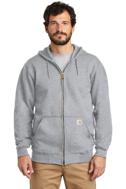 Carhartt  Midweight Hooded Zip-Front Sweatshirt. CTK122 Heather Grey