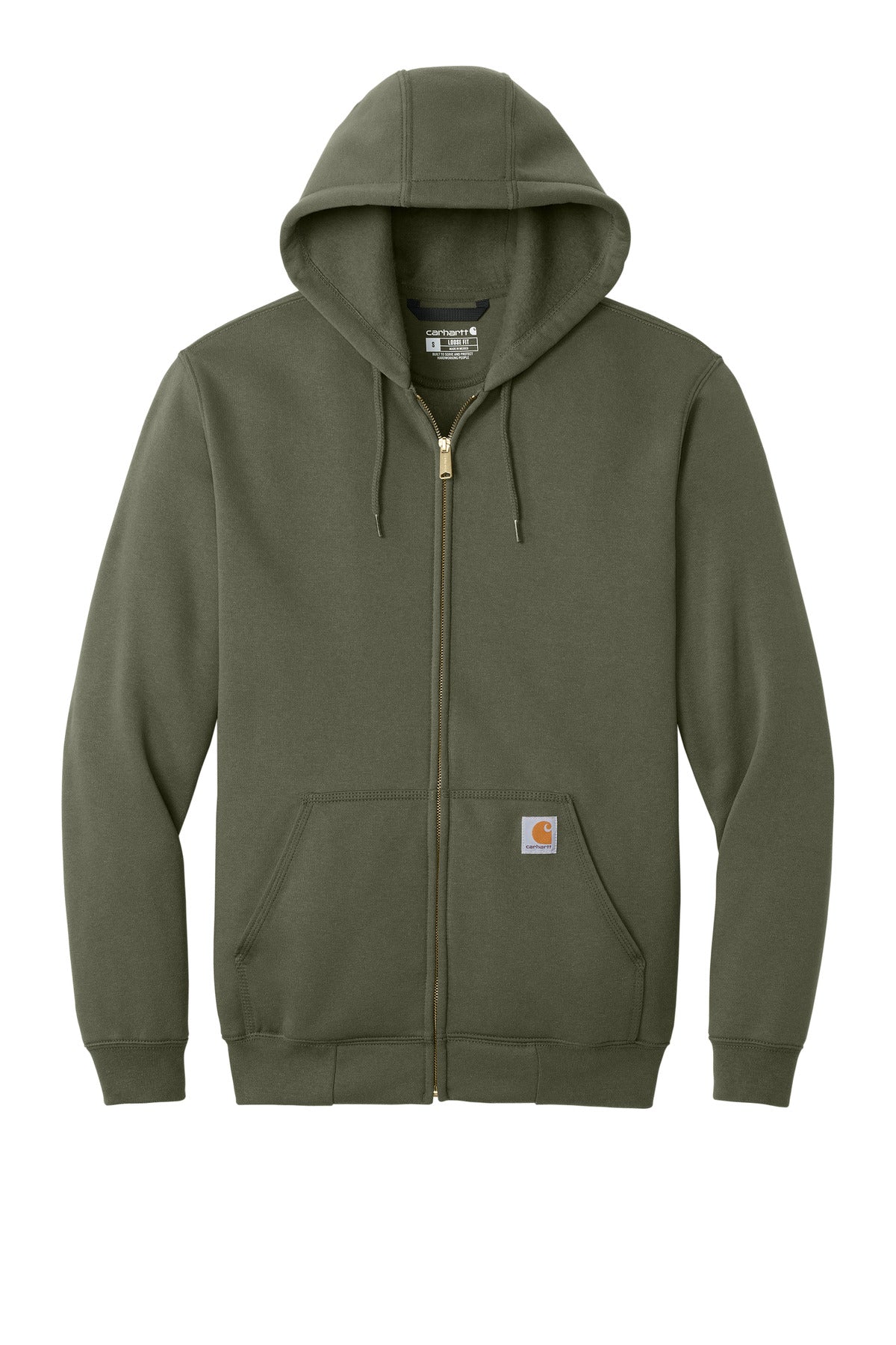 Carhartt  Midweight Hooded Zip-Front Sweatshirt. CTK122 Moss