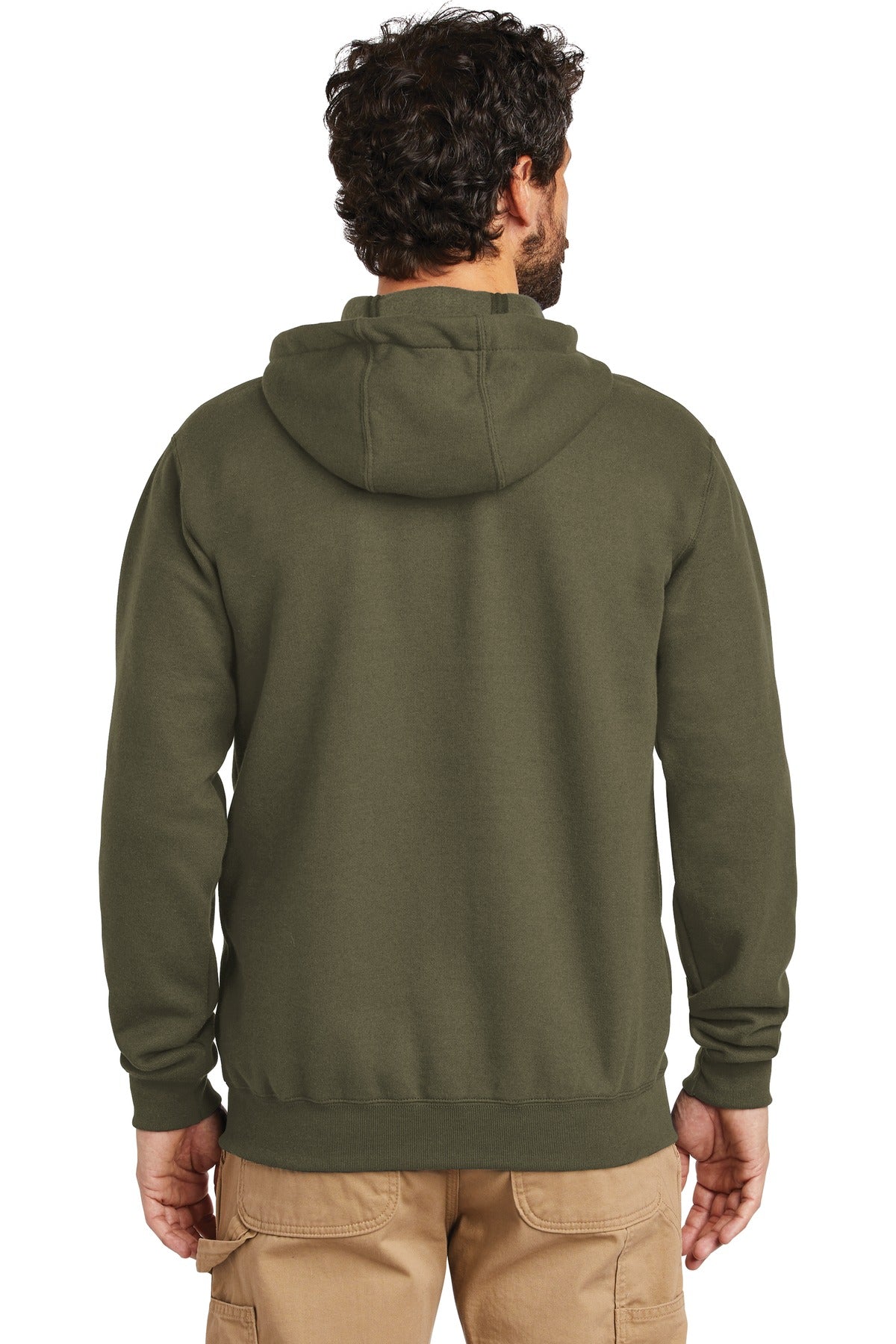 Carhartt  Midweight Hooded Zip-Front Sweatshirt. CTK122 Moss