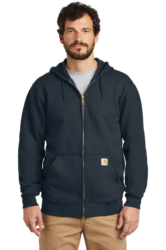 Carhartt  Midweight Hooded Zip-Front Sweatshirt. CTK122 New Navy
