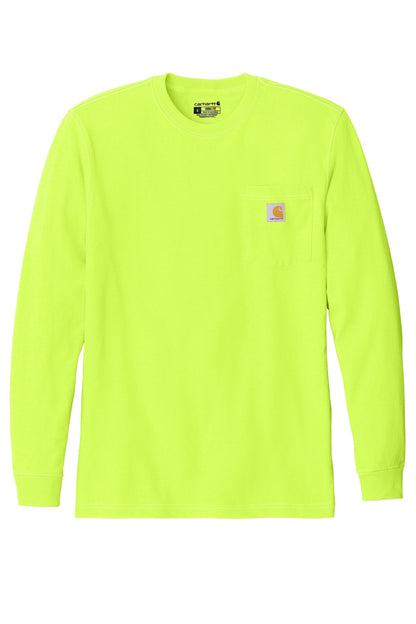 Carhartt Workwear Pocket Long Sleeve T-Shirt CTK126 Brite Lime