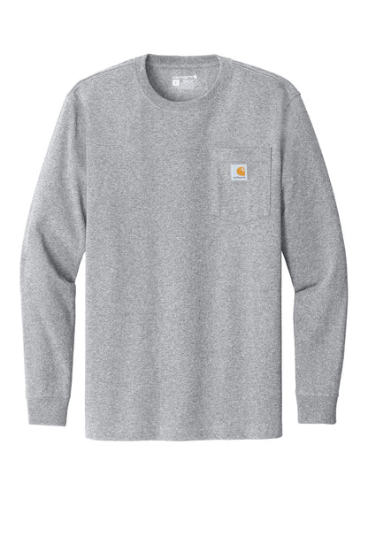Carhartt Workwear Pocket Long Sleeve T-Shirt CTK126 Heather Grey
