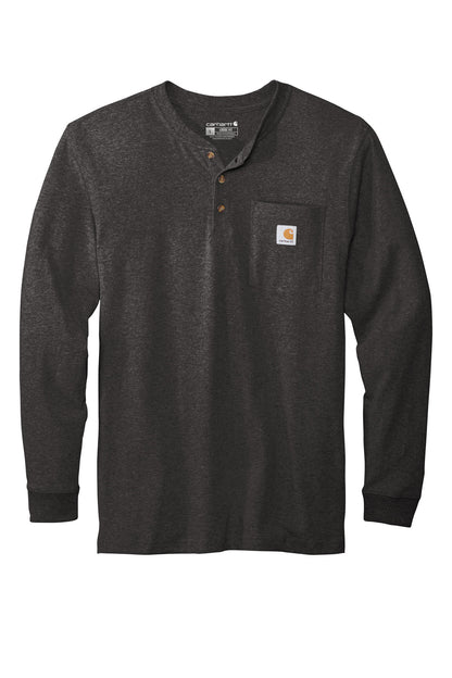 Carhartt Long Sleeve Henley T-Shirt CTK128 Carbon Heather