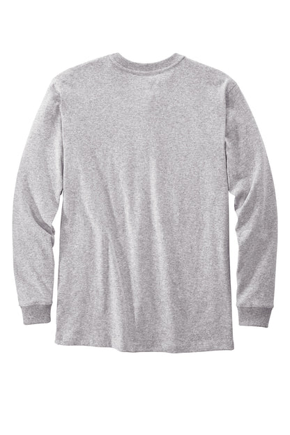 Carhartt Long Sleeve Henley T-Shirt CTK128 Heather Grey