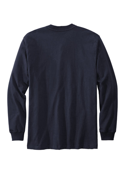 Carhartt Long Sleeve Henley T-Shirt CTK128 Navy