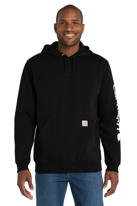 Carhartt Midweight Hooded Logo Sweatshirt CTK288 Black