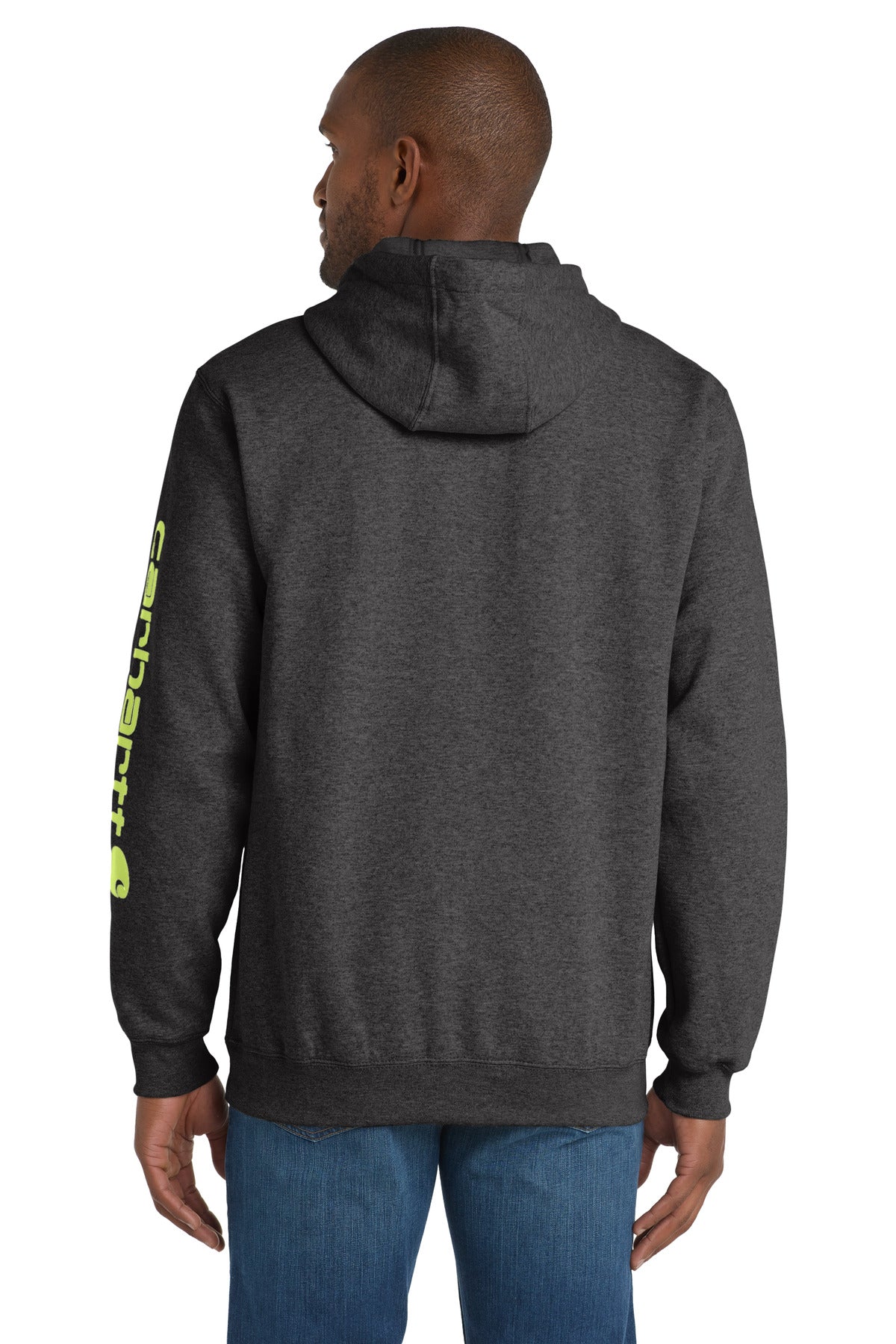 Carhartt Midweight Hooded Logo Sweatshirt CTK288 Carbon Heather