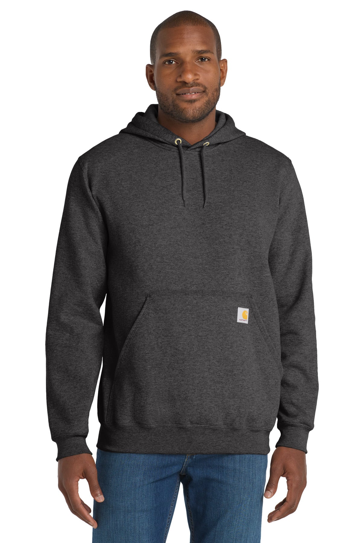 Carhartt Midweight Hooded Logo Sweatshirt CTK288 Carbon Heather