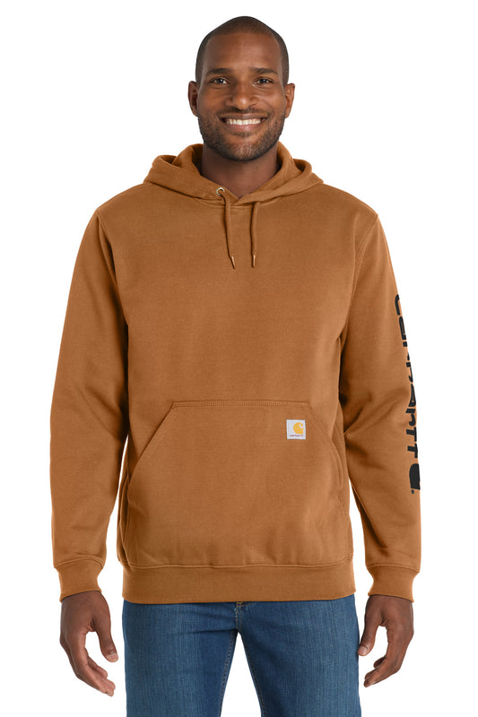 Carhartt Midweight Hooded Logo Sweatshirt CTK288 Carhartt Brown