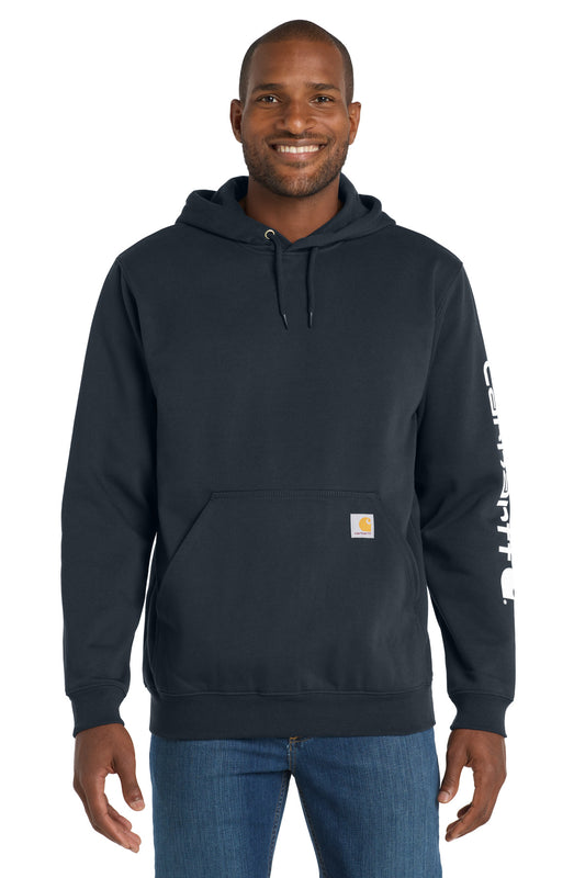 Carhartt Midweight Hooded Logo Sweatshirt CTK288 New Navy