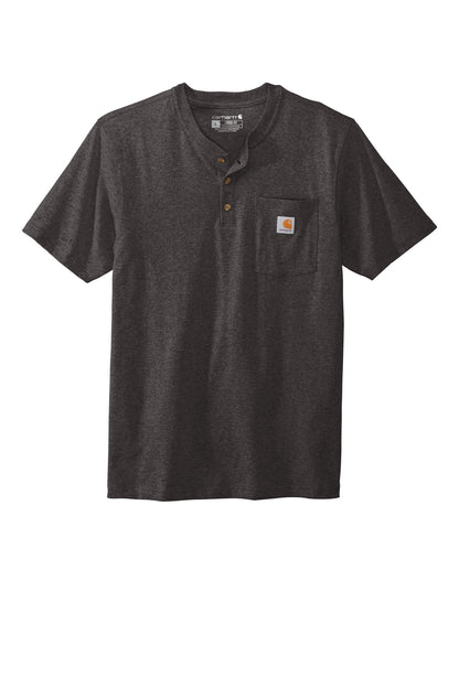 Carhartt Short Sleeve Henley T-Shirt CTK84 Carbon Heather