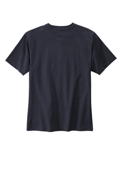 Carhartt Short Sleeve Henley T-Shirt CTK84 Navy