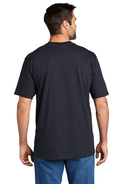 Carhartt Short Sleeve Henley T-Shirt CTK84 Navy