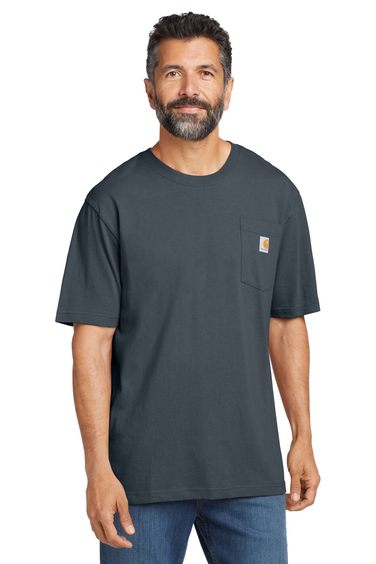 Carhartt Workwear Pocket Short Sleeve T-Shirt CTK87 Bluestone