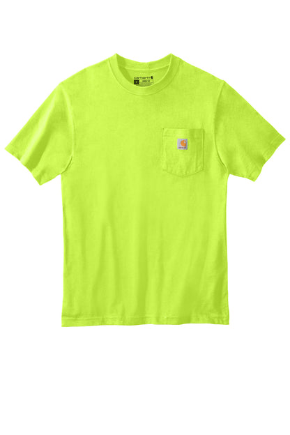 Carhartt Workwear Pocket Short Sleeve T-Shirt CTK87 Brite Lime