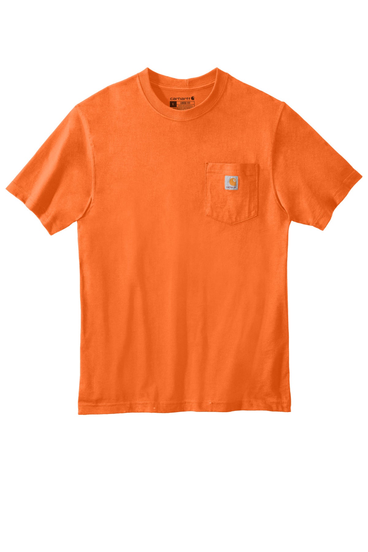 Carhartt Workwear Pocket Short Sleeve T-Shirt CTK87 Brite Orange