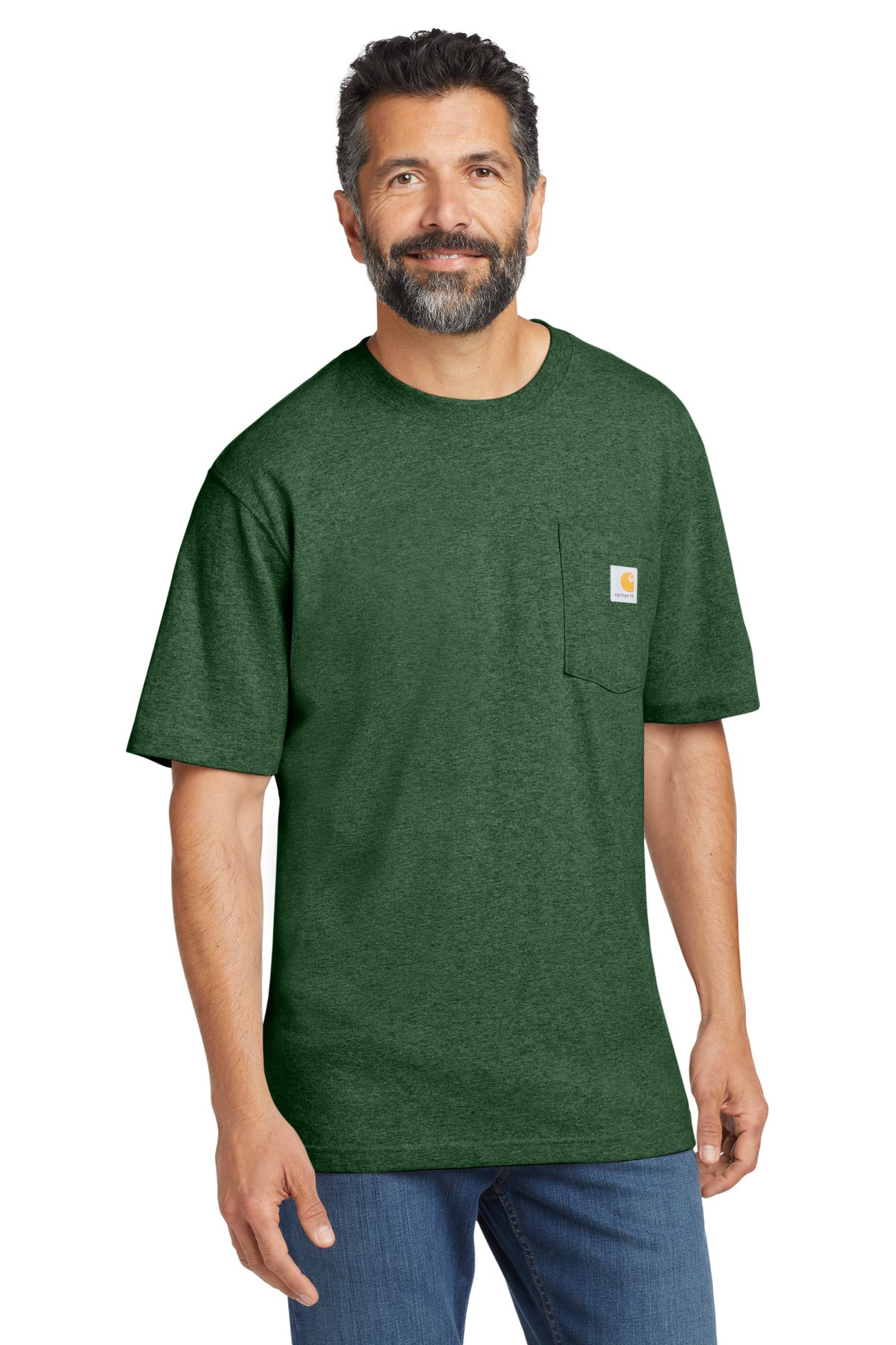 Carhartt  Workwear Pocket Short Sleeve T-Shirt. CTK87 North Woods Heather