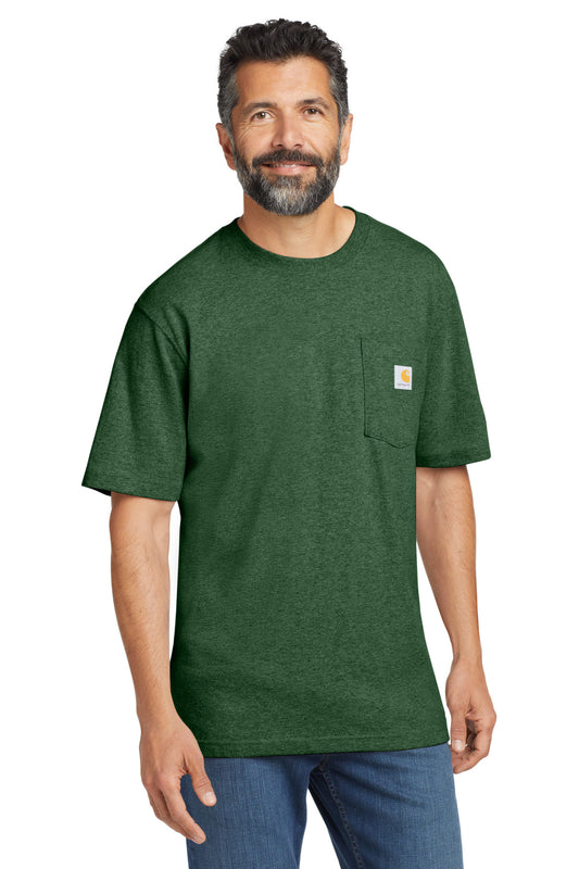 Carhartt  Workwear Pocket Short Sleeve T-Shirt. CTK87 North Woods Heather