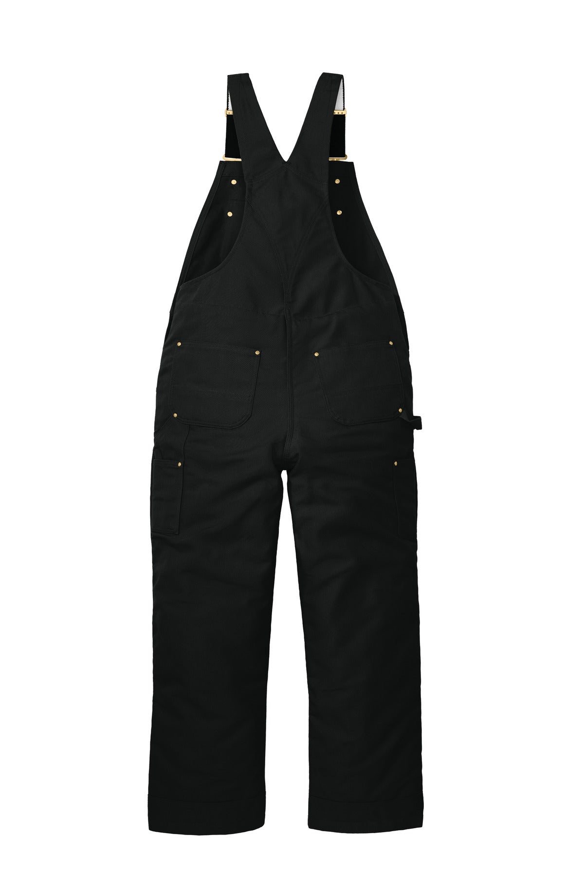 Carhartt Short Firm Duck Insulated Bib Overalls CTS106672 Black