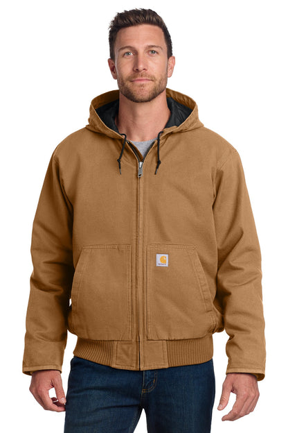 Carhartt Tall Washed Duck Active Jac. CTT104050 Black Tall image 1