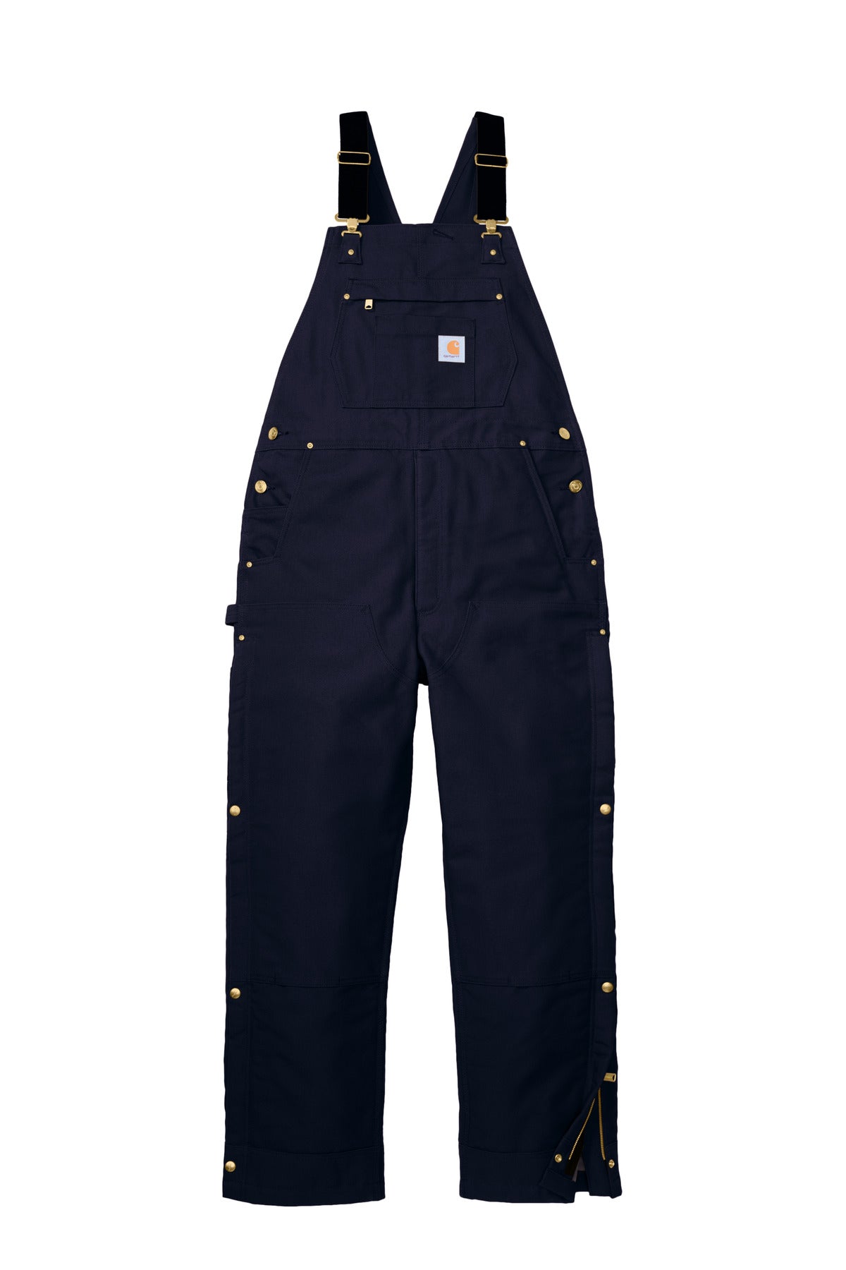 Carhartt Tall Firm Duck Insulated Bib Overalls CTT106672 Dark Navy