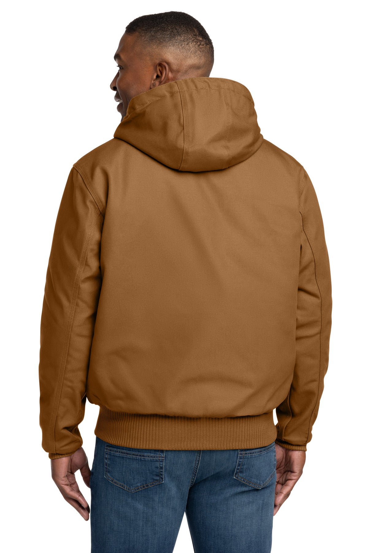 Carhartt  Tall Quilted-Flannel-Lined Duck Active Jac. CTT106677 Black Tall image 2