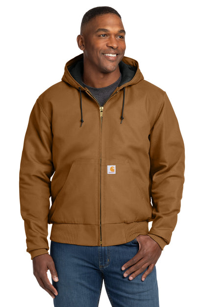 Carhartt  Tall Quilted-Flannel-Lined Duck Active Jac. CTT106677 Black Tall image 1