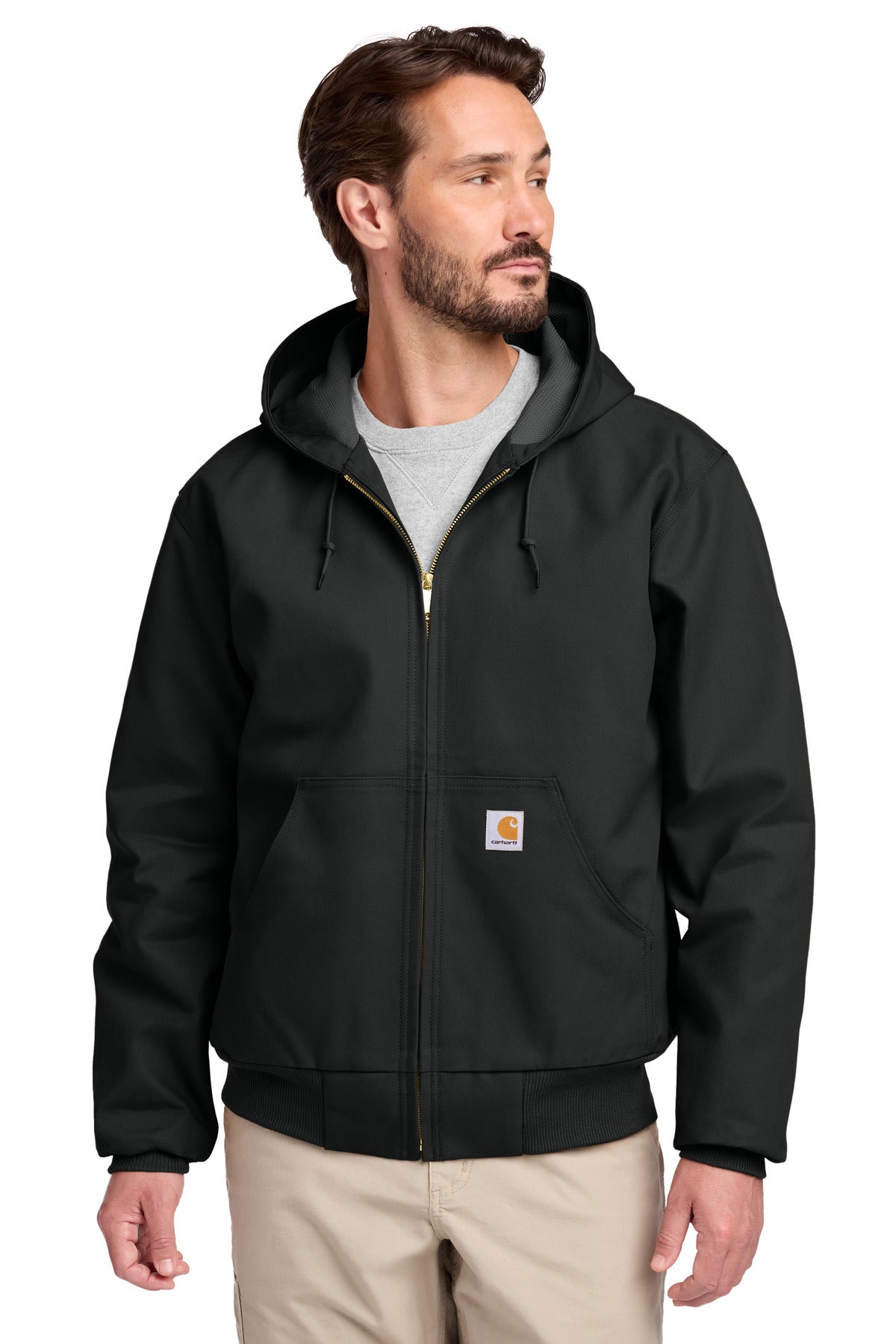 Carhartt Tall Thermal-Lined Duck Active Jac CTT106678 Black