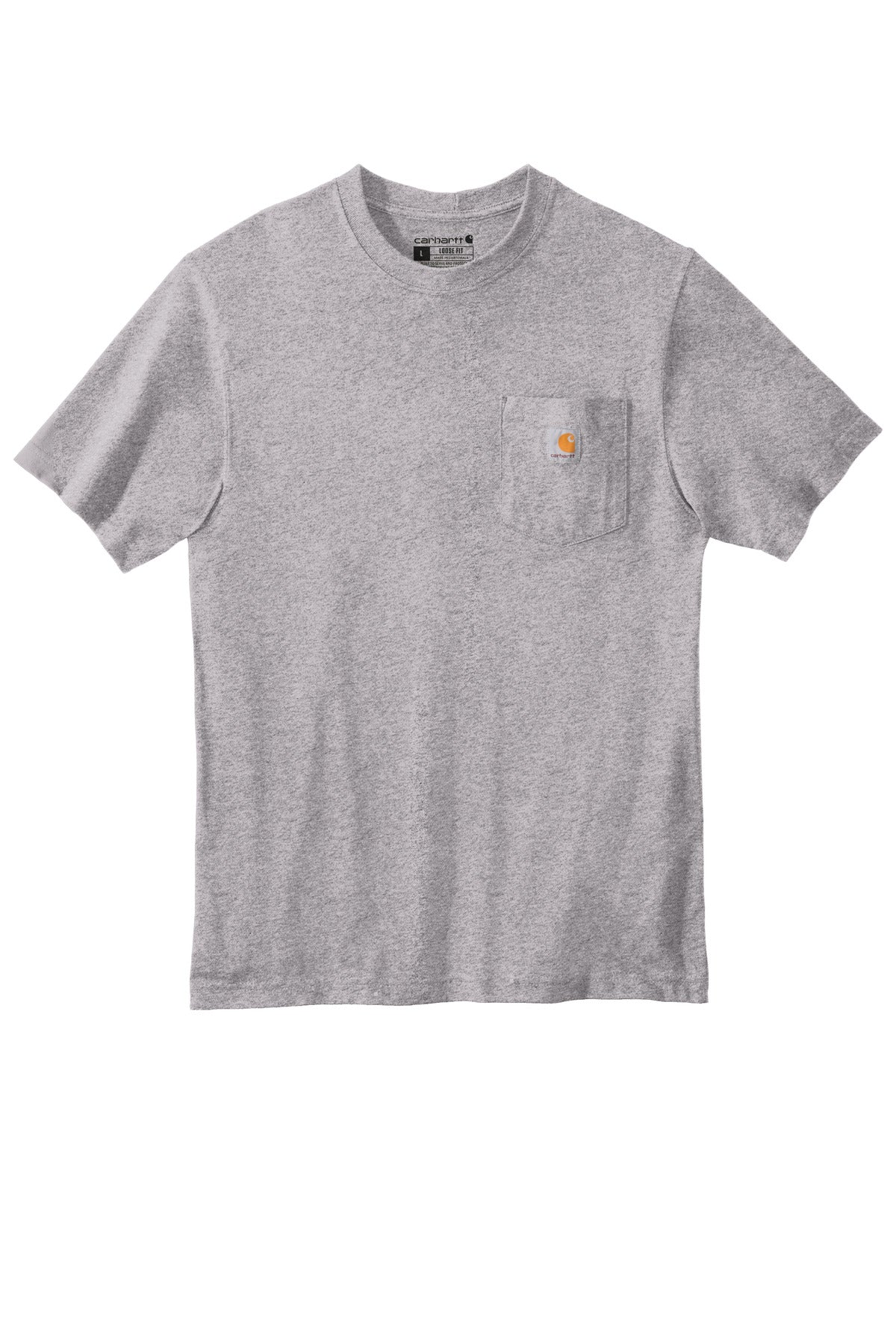 Carhartt  Tall Workwear Pocket Short Sleeve T-Shirt. CTTK87 Heather Grey Tall