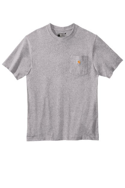 Carhartt Tall Workwear Pocket Short Sleeve T-Shirt CTTK87 Heather Grey