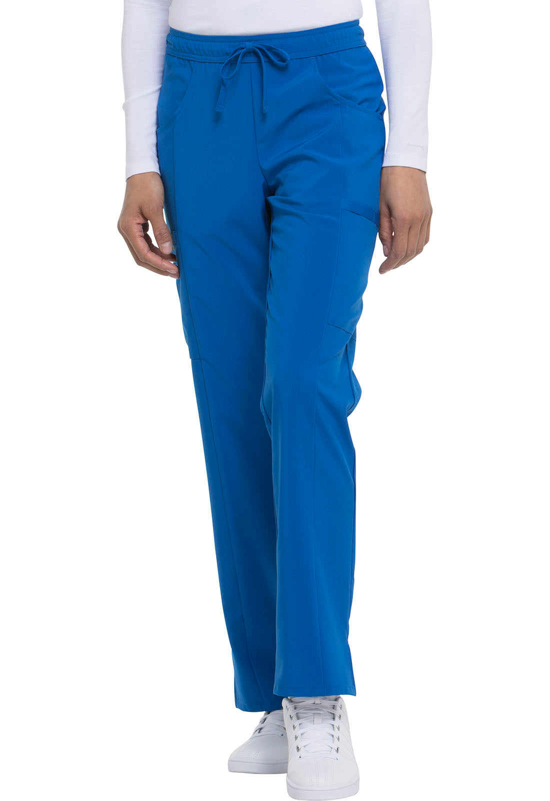 EDS Essentials DK010 Mid Rise Straight Leg Drawstring Pants Royal