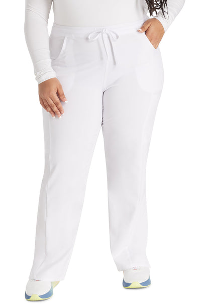 EDS Essentials DK010 Women's Mid Rise Straight Leg Drawstring Scrub Pants image 1