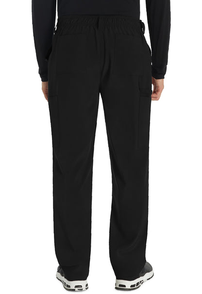 EDS Essentials DK015 Men's Natural Rise Drawstring Pants Black Model Image Back | Dickies