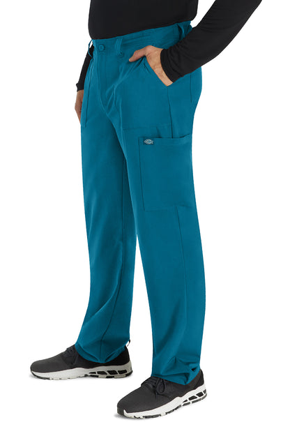 EDS Essentials DK015 Men's Natural Rise Drawstring Pants Caribbean Blue Model Image Right Side | Dickies