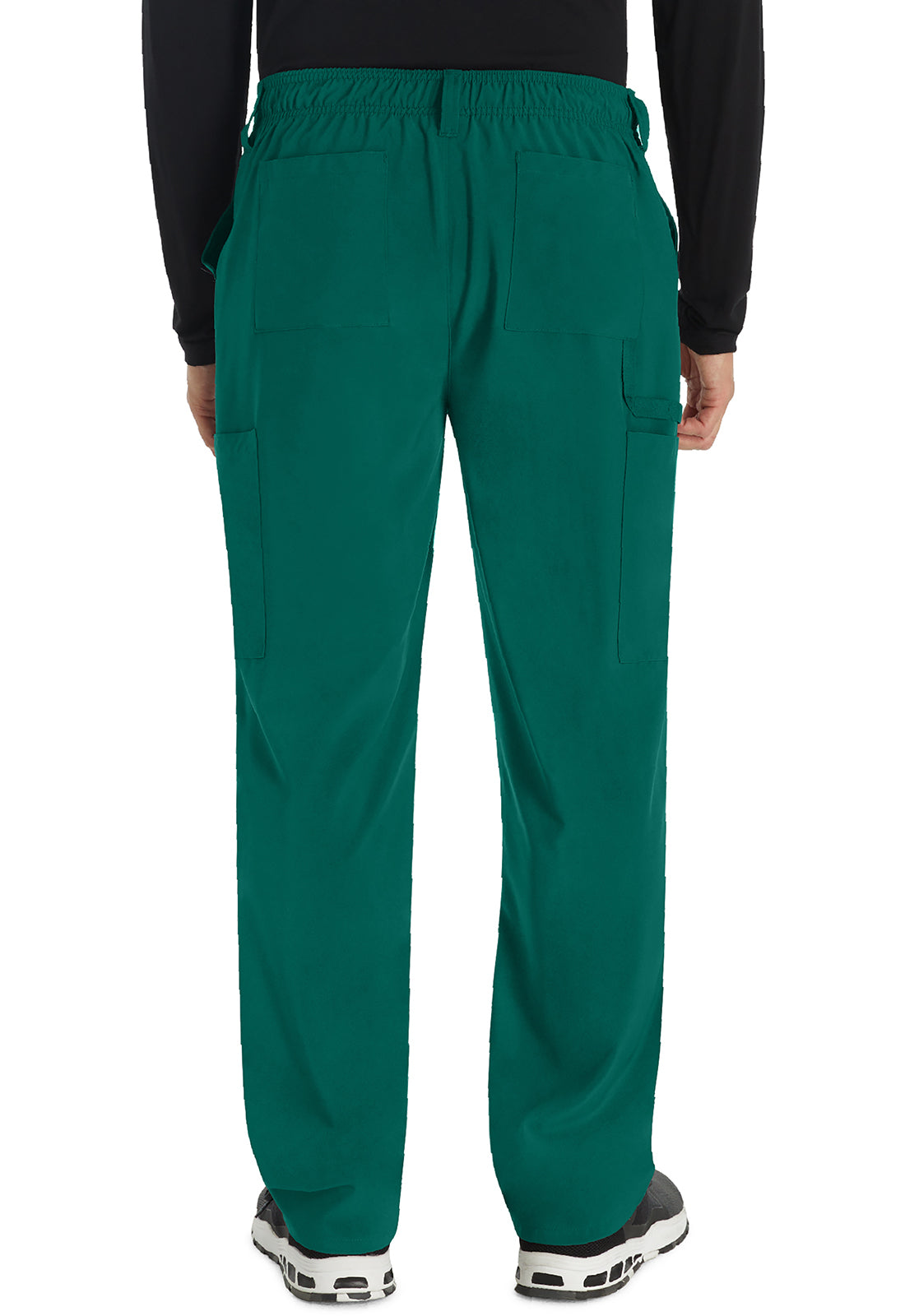 EDS Essentials DK015 Men's Natural Rise Drawstring Pants Hunter Green Model Image Back | Dickies