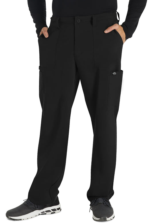 EDS Essentials DK015 Men's Natural Rise Drawstring Scrub Pants Black