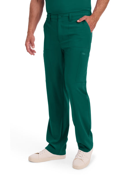 EDS Essentials DK015 Men's Natural Rise Drawstring Scrub Pants Hunter Green