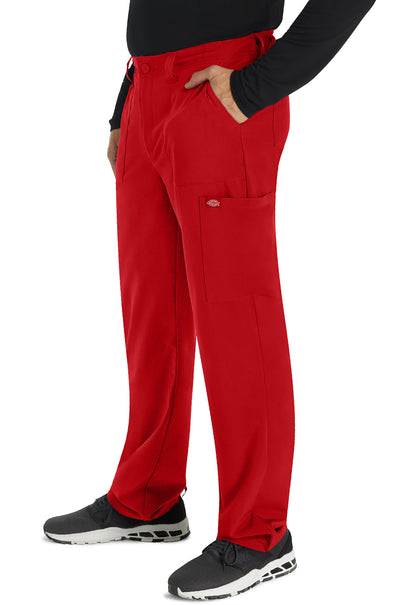 EDS Essentials DK015 Men's Natural Rise Drawstring Pants Red Model Image Right Side | Dickies