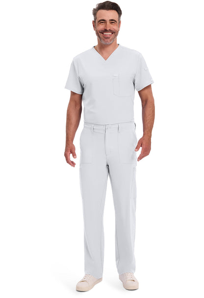 EDS Essentials DK015 Men's Natural Rise Drawstring Scrub Pants image 2