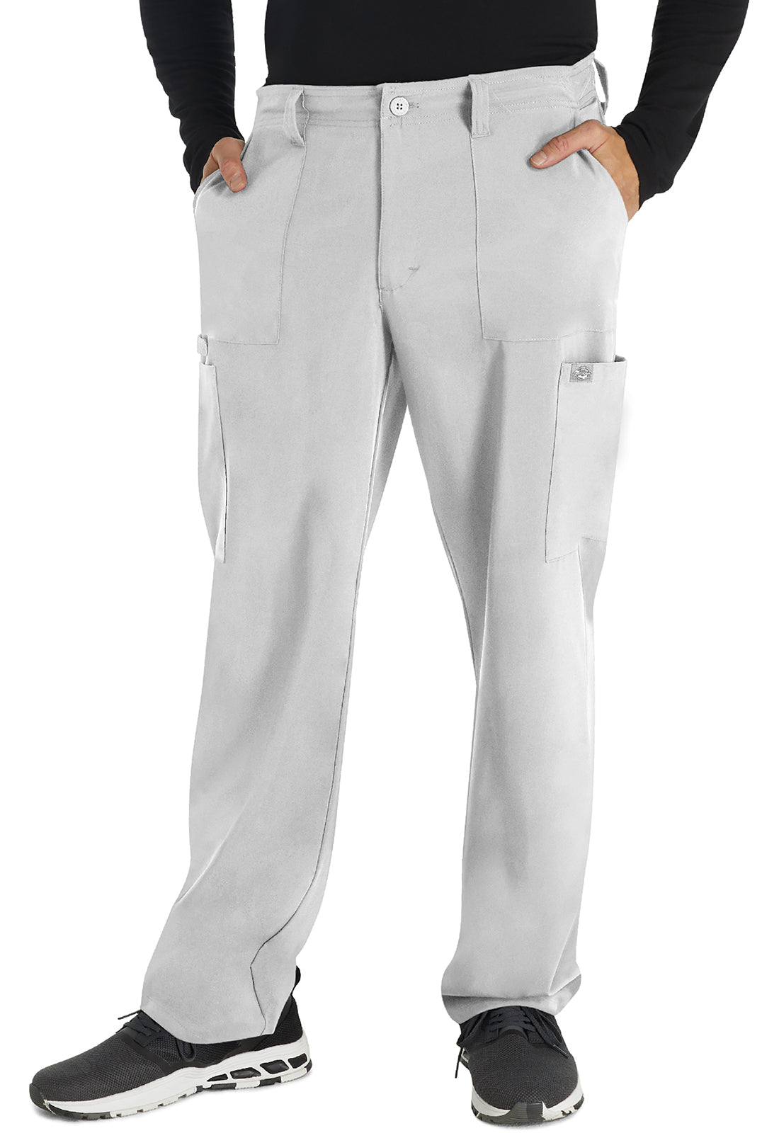 EDS Essentials DK015 Men's Natural Rise Drawstring Scrub Pants image 1