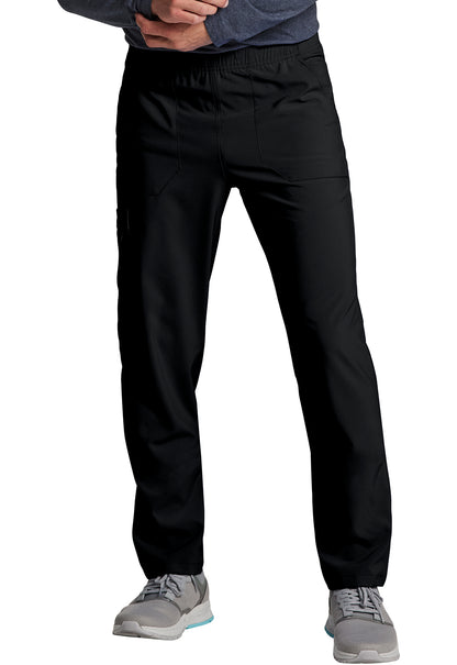 EDS Essentials DK019 Unisex Natural Rise Tapered Leg Pants Black