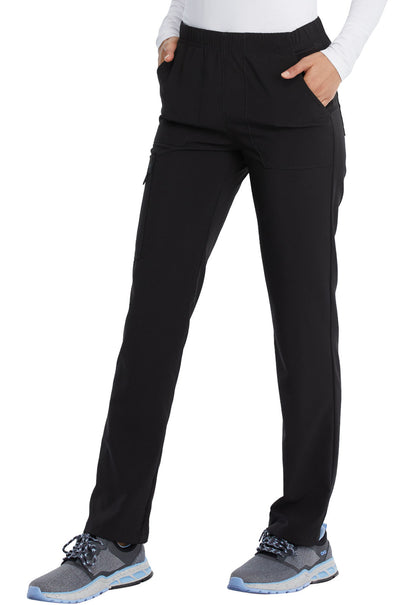 EDS Essentials DK019 Unisex Natural Rise Tapered Leg Pants Black Model Image Right Side | Dickies