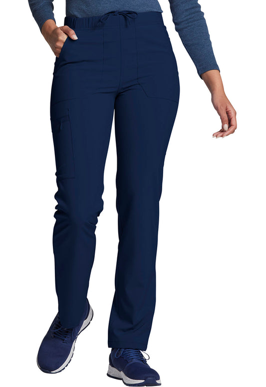 EDS Essentials DK019 Unisex Natural Rise Tapered Leg Pants Navy Model Image Front | Dickies