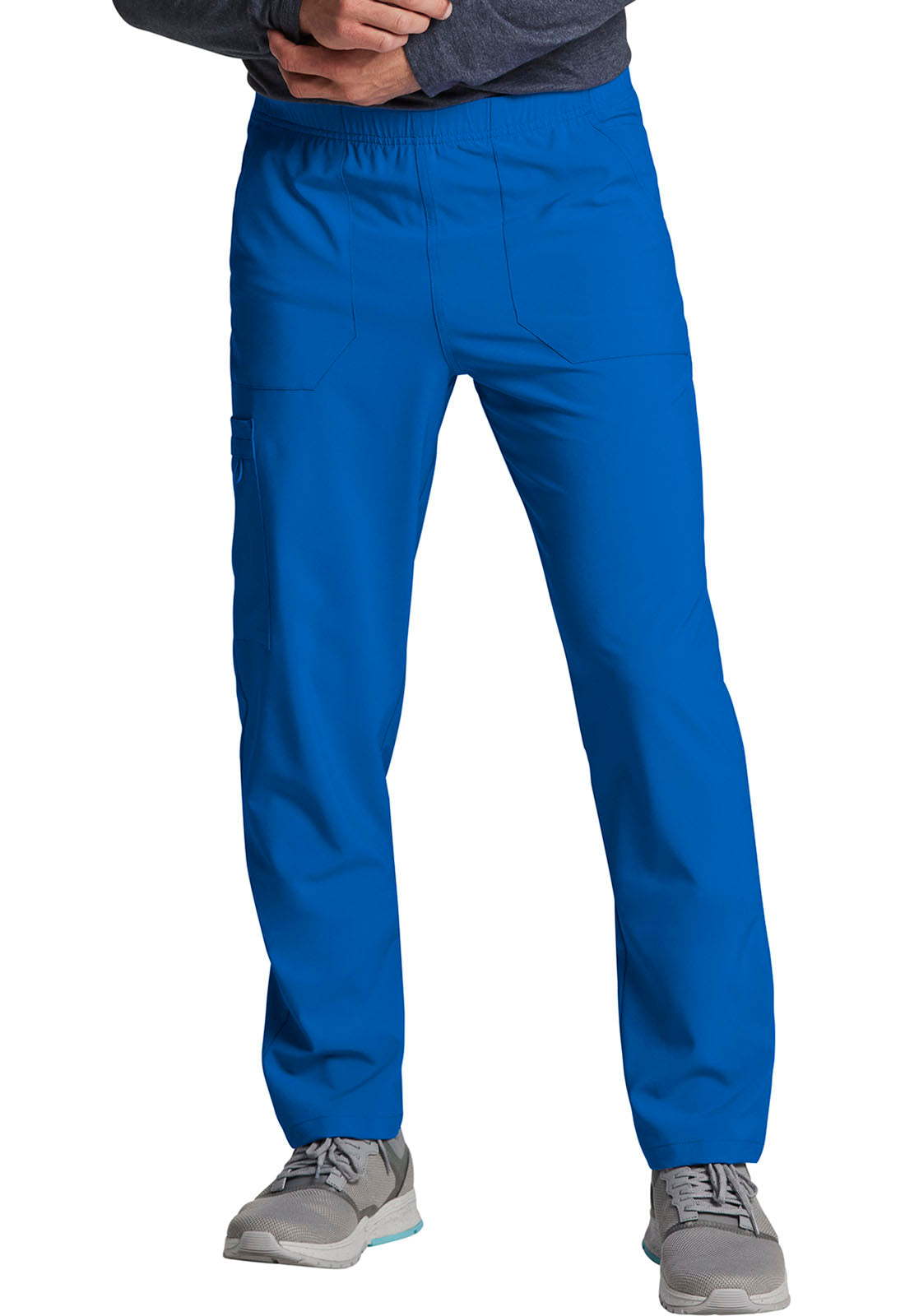 EDS Essentials DK019 Unisex Natural Rise Tapered Leg Pants Royal Model Image Front | Dickies