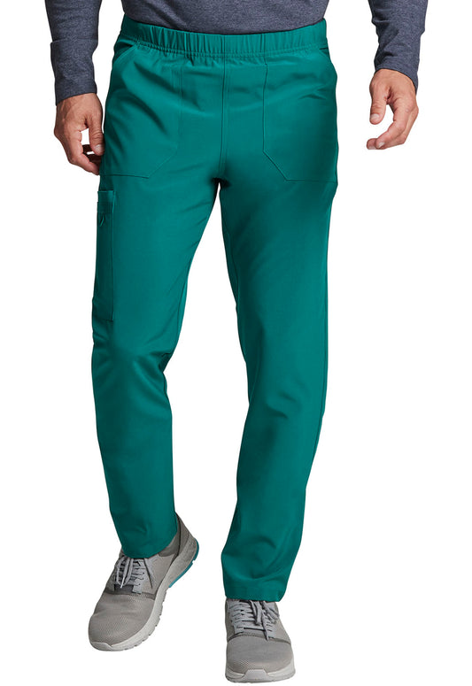 EDS Essentials DK019 Unisex Unisex Natural Rise Tapered Leg Scrub Pants Hunter Green