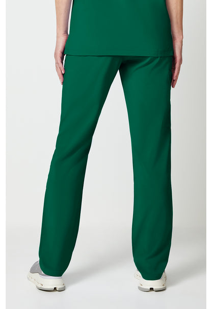 EDS Essentials DK019 Unisex Unisex Natural Rise Tapered Leg Scrub Pants Hunter Green