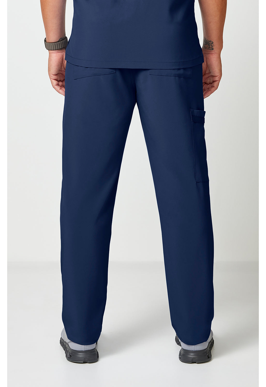 EDS Essentials DK019 Unisex Unisex Natural Rise Tapered Leg Scrub Pants Navy