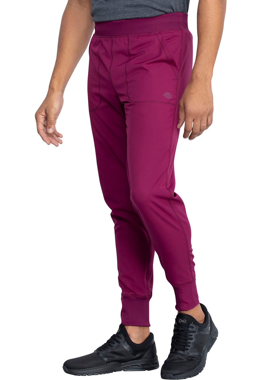 Dynamix DK040 Men's Natural Rise Jogger Wine Model Image Right Side | Dickies